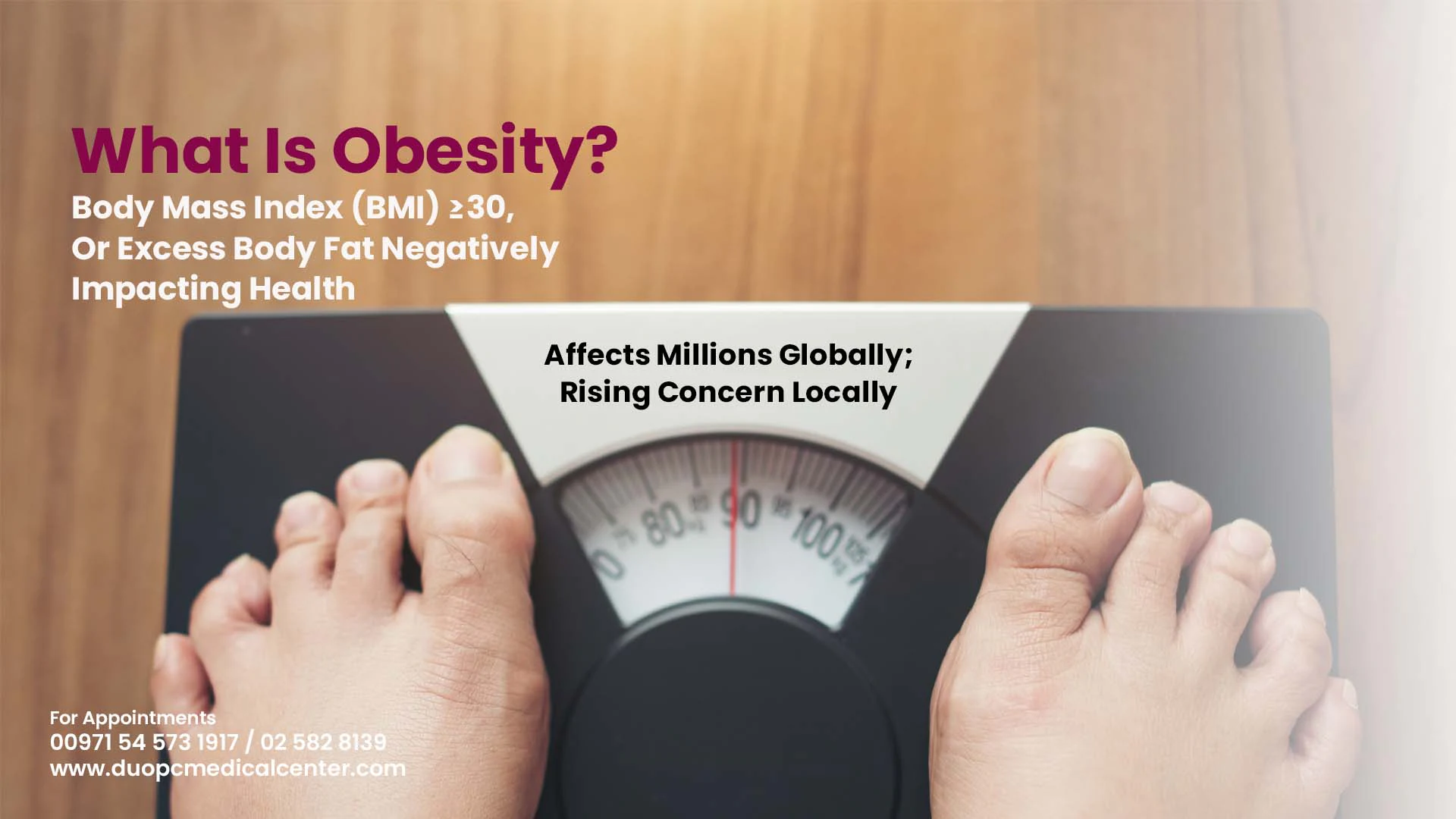 Obesity article cover from Duo Prime Care Medical Center