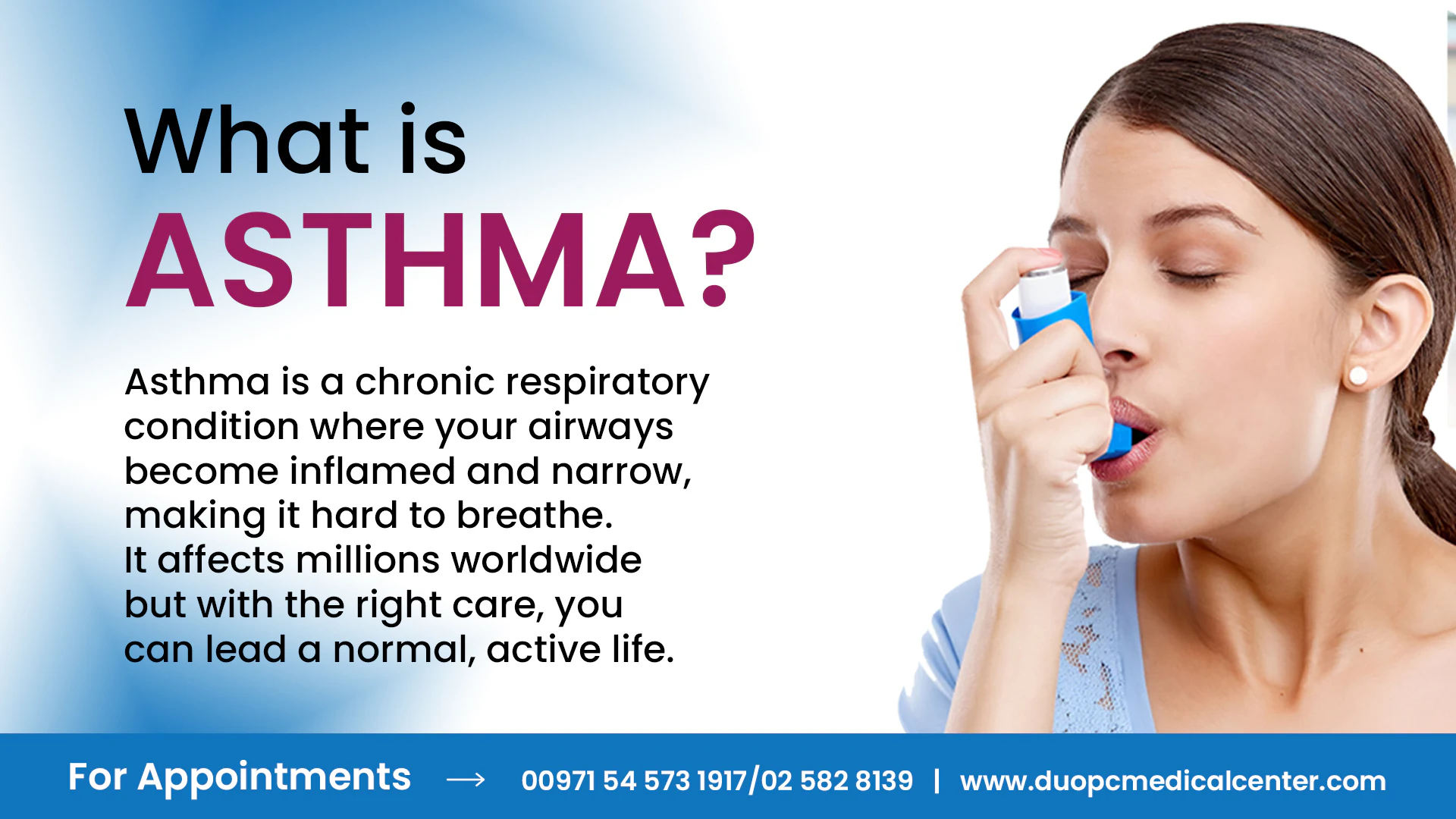 Understanding Asthma: Causes and Treatment article cover from Duo Prime Care Medical Center